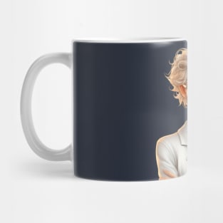 Cartoon Style Portrait - Woman Doctor/Scientist/Lab Worker Mug